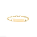 14K Gold Filled Plus™ Blank ID Curved Bar Bracelet