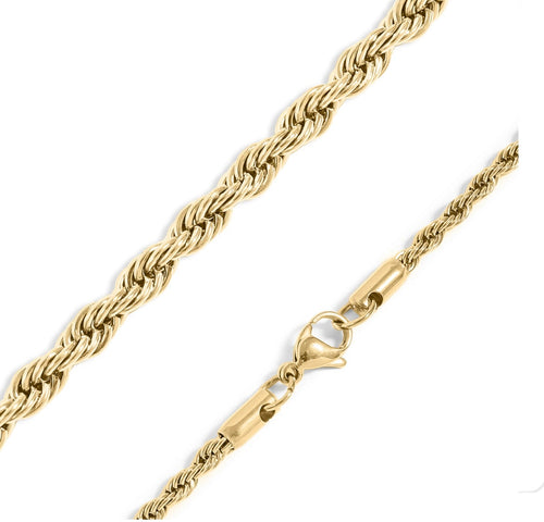 18K Gold Plated Cross Chain PVD