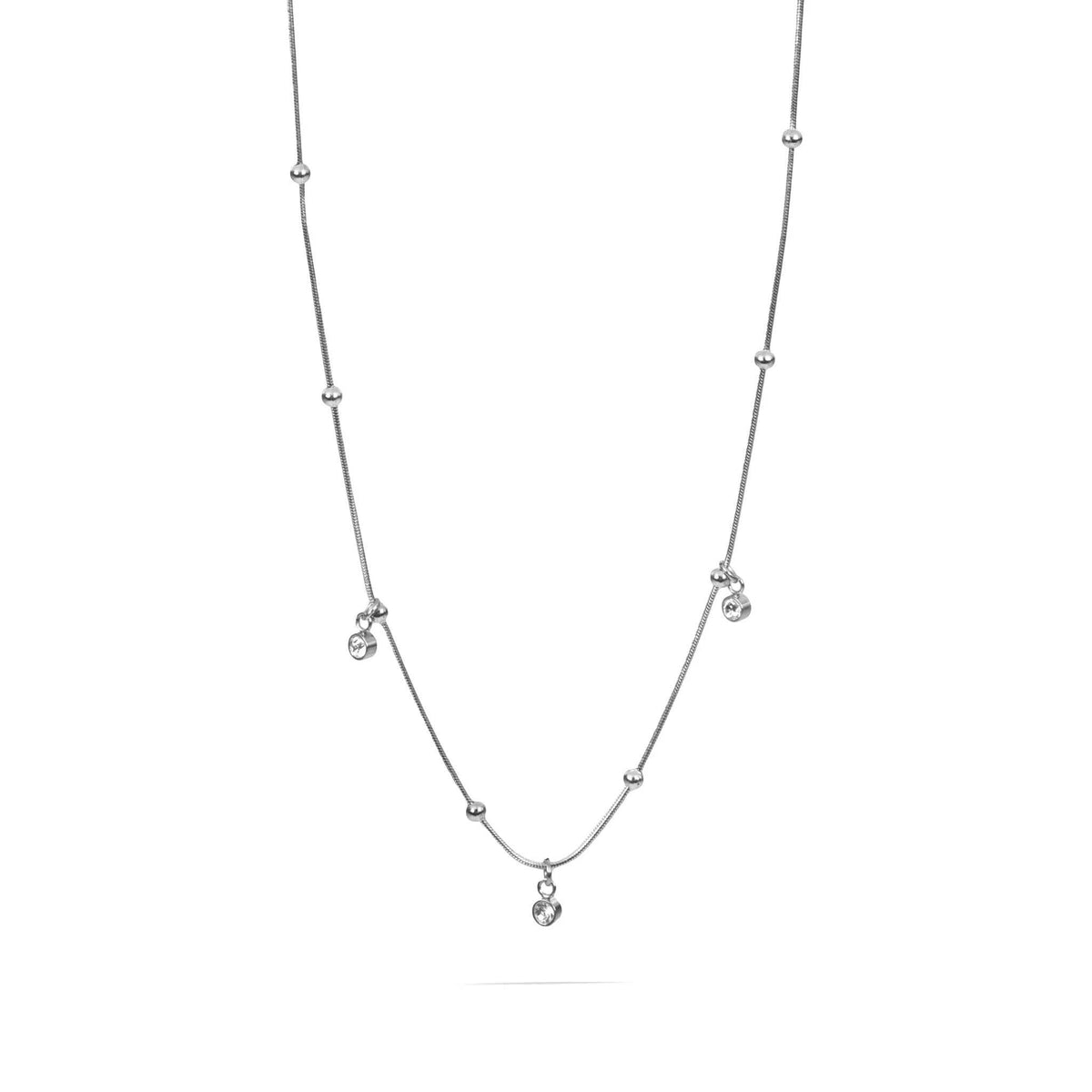 18K Gold PVD Stainless Steel Dangle Stone Necklace - KM Jewelry Co.