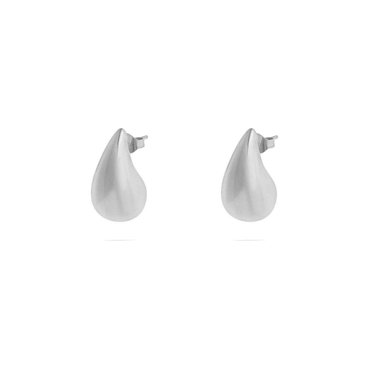 18K Gold PVD Stainless Steel Tear Drop Stud Earrings - KM Jewelry Co.