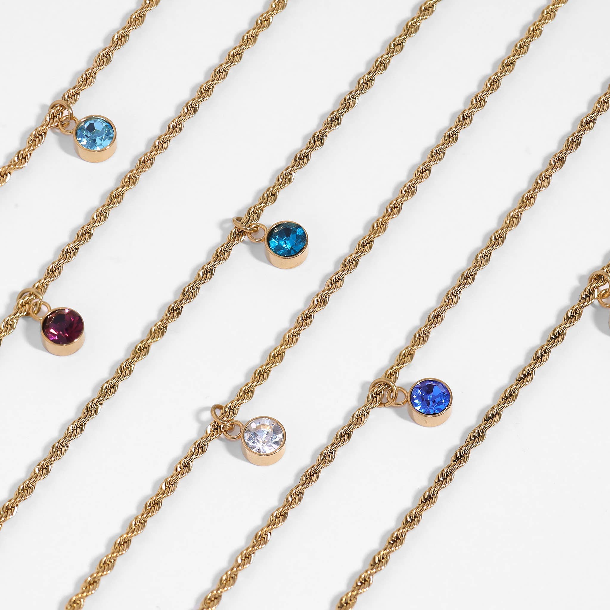 Gold Rope Chain Necklace