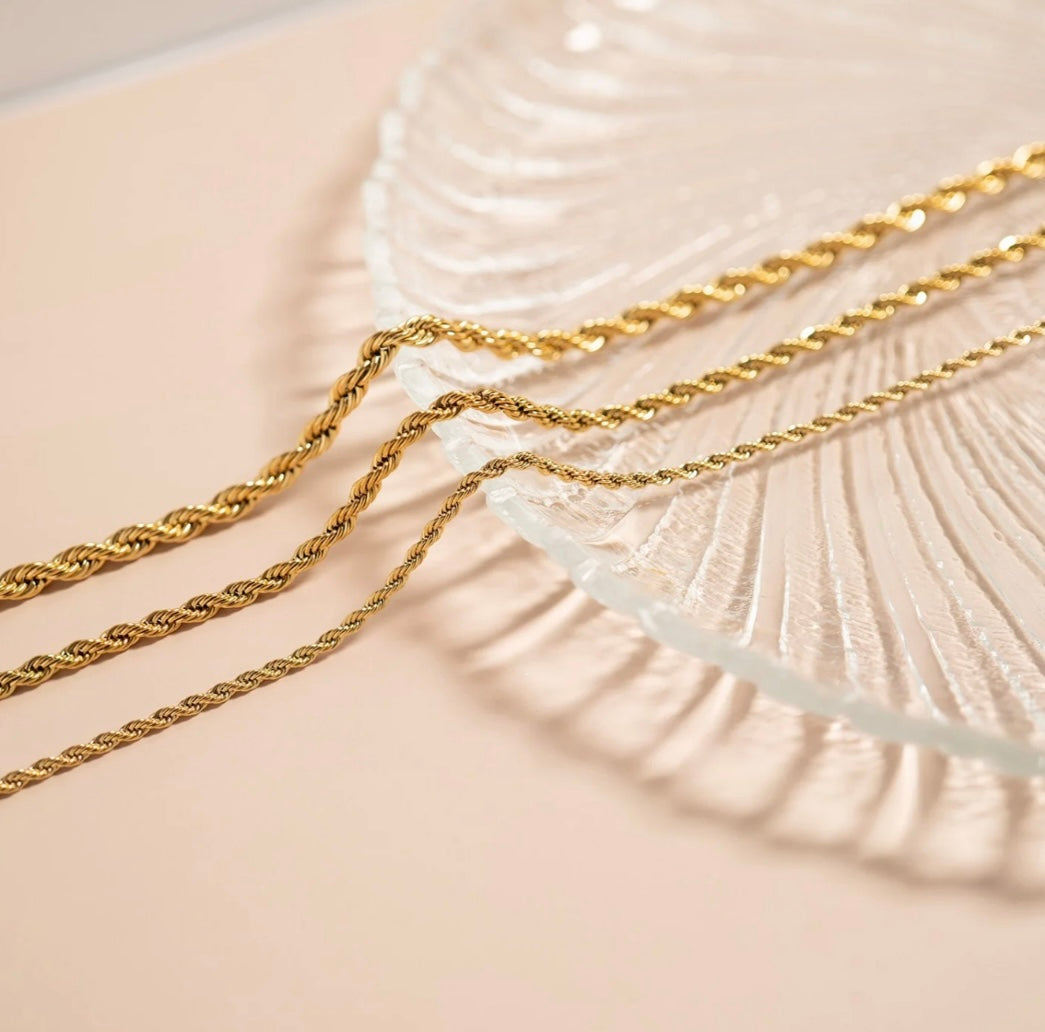 18K Gold Plated Cross Chain PVD
