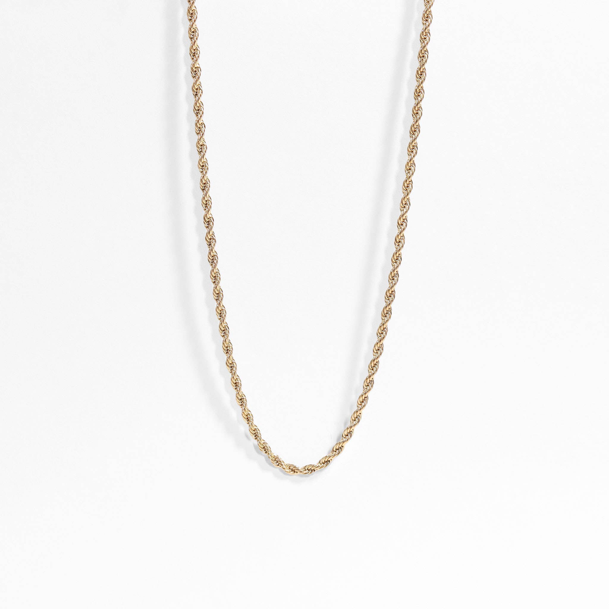 Gold Rope Chain Necklace