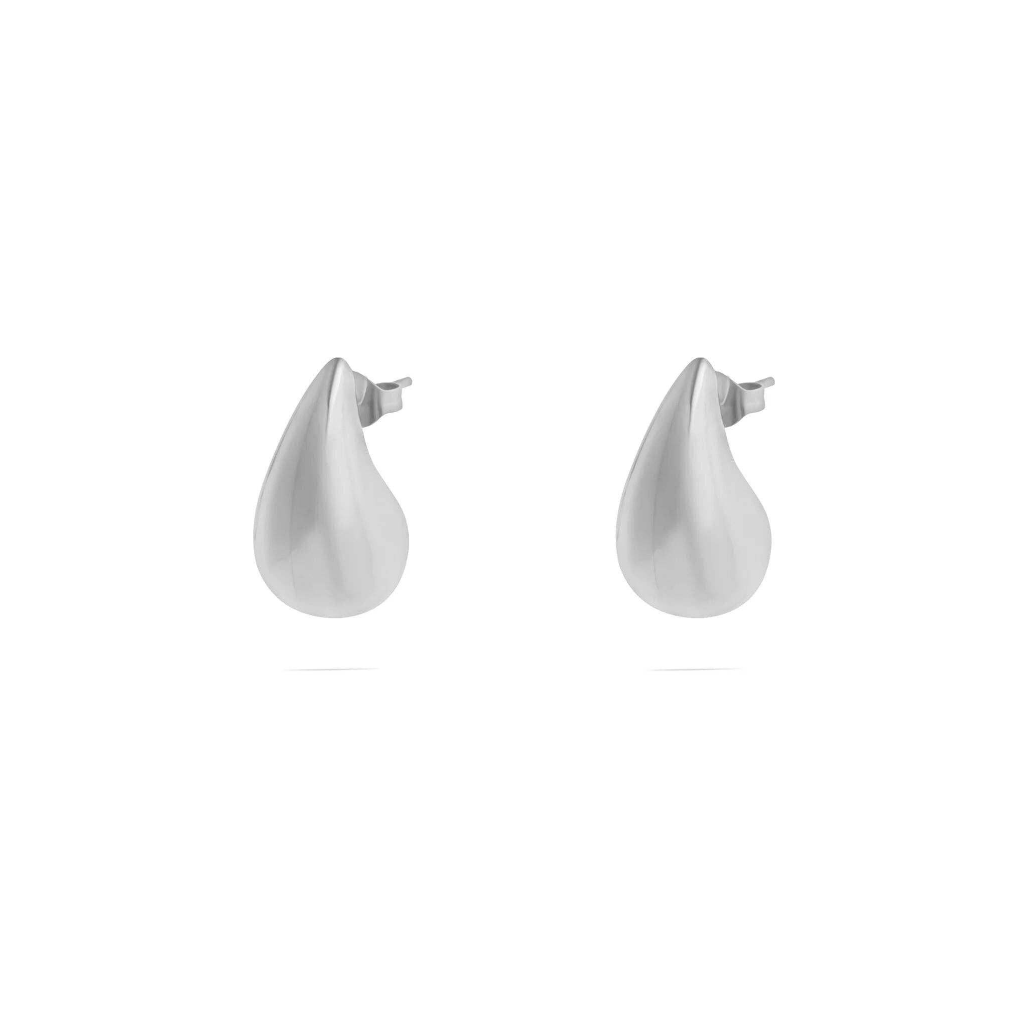 18K Gold PVD Stainless Steel Tear Drop Stud Earrings