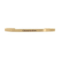 Choose to Shine Gold Bangle in 18K Gold PVD Stainless Steel