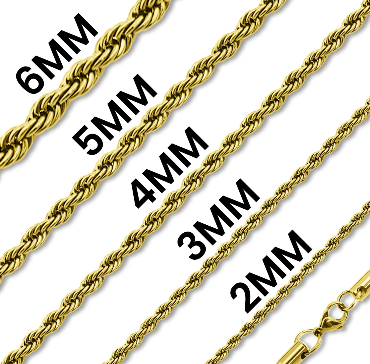 18K Gold Plated Cross Chain PVD