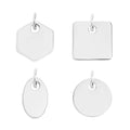 18K Gold PVD Stainless Steel Blank Jewelry Tags