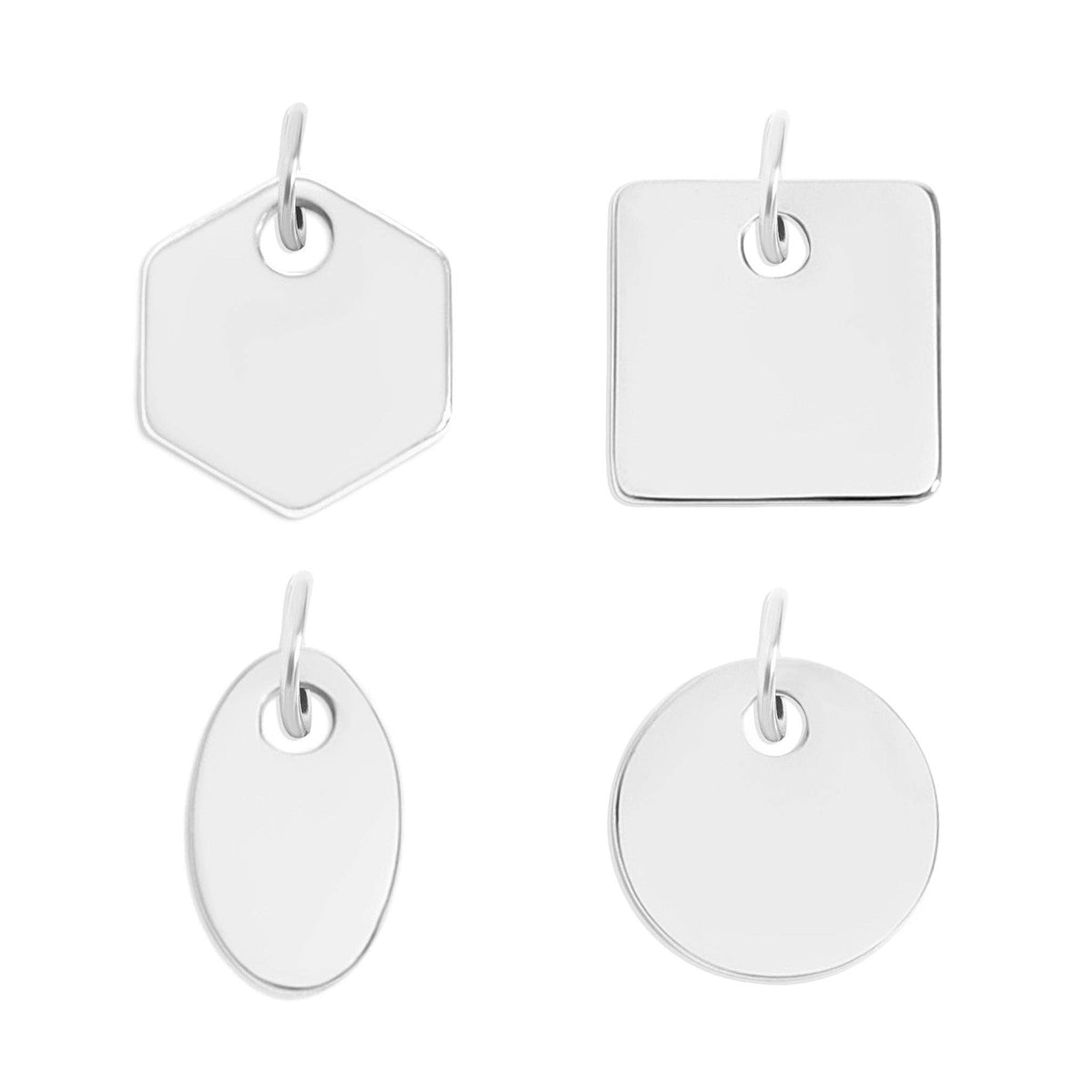 18K Gold PVD Stainless Steel Blank Jewelry Tags