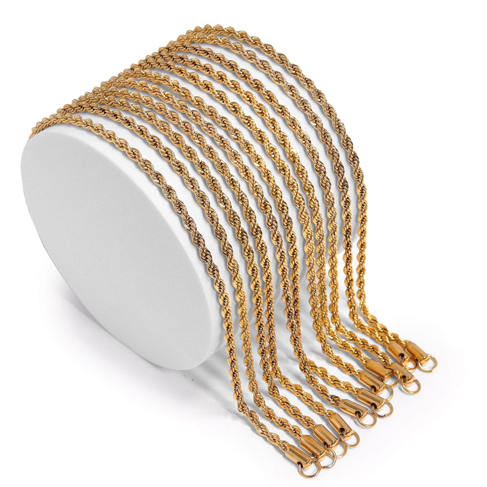 Gold Rope Chain Necklace