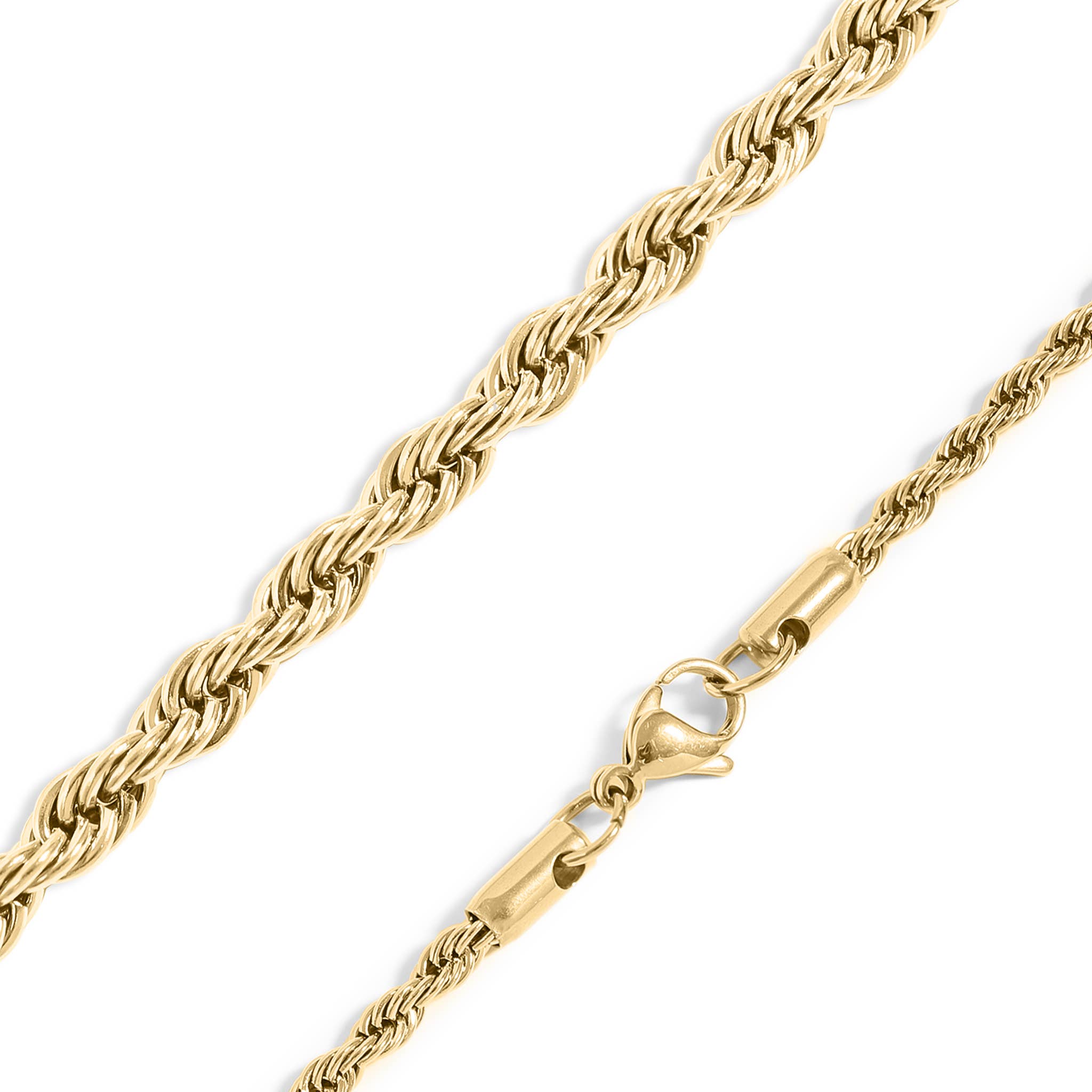 Gold Rope Chain Necklace