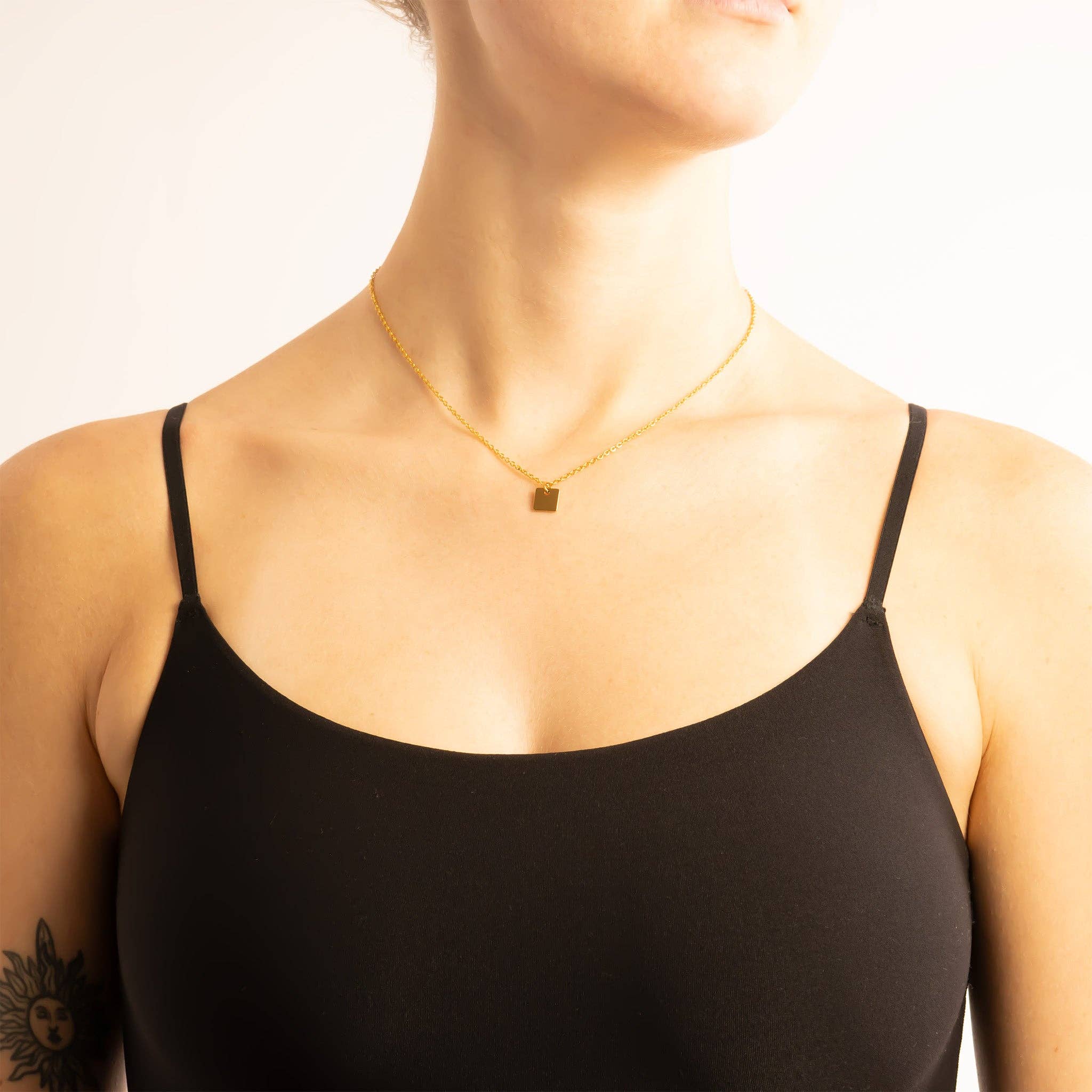 18K Gold PVD Stainless Steel Blank Jewelry Tags