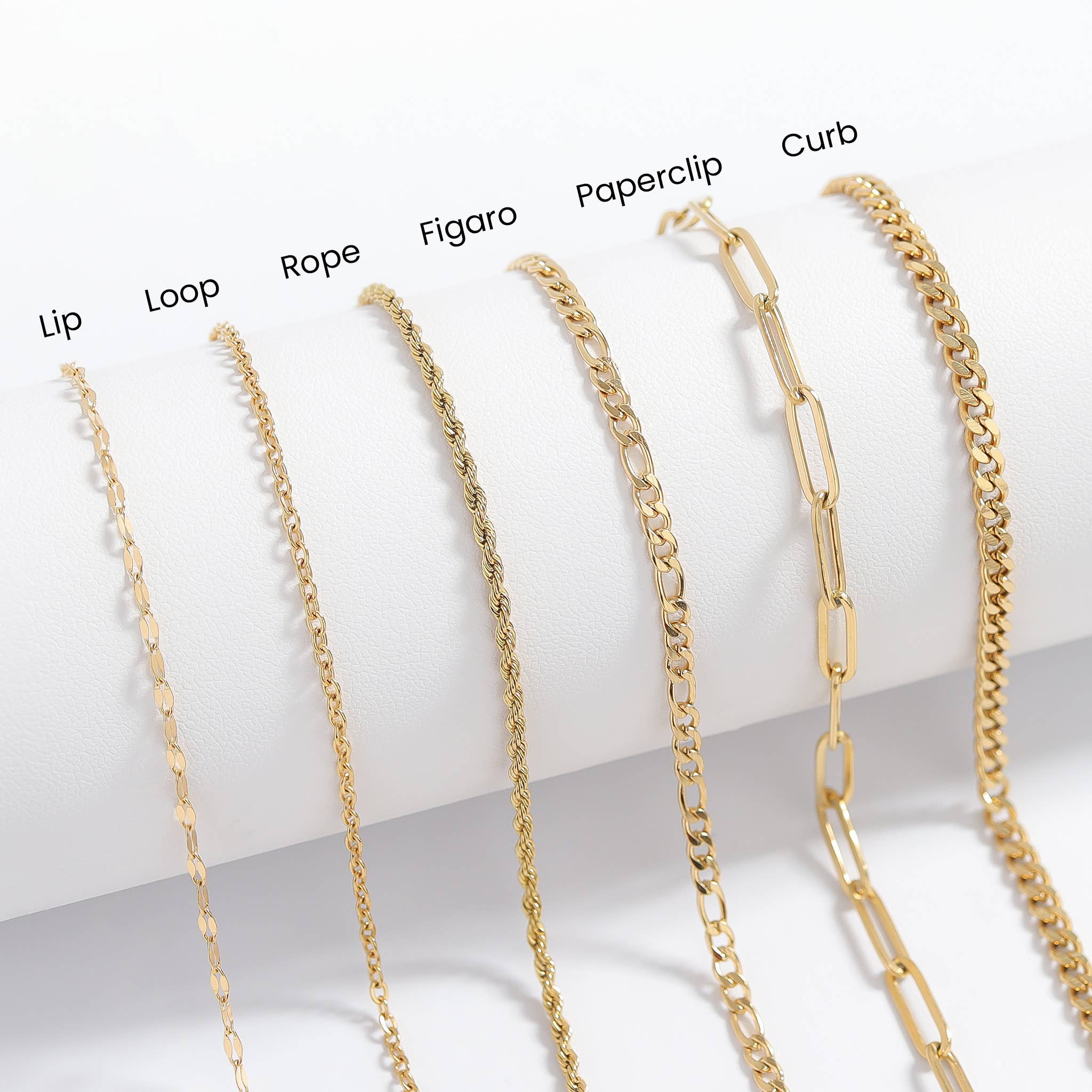 Gold Rope Chain Necklace