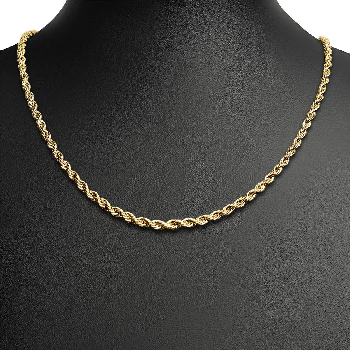Gold Rope Chain Necklace - KM Jewelry Co.